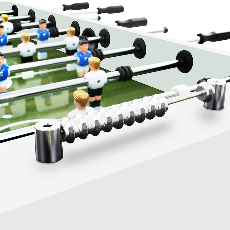 92501 vidaXL Football Table Steel 60 kg 140x74,5x87,5 cm White