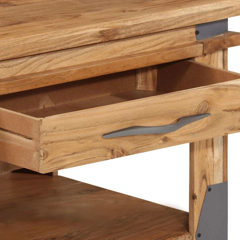 282751 vidaXL Coffee Table 110x52x45 cm Solid Acacia Wood