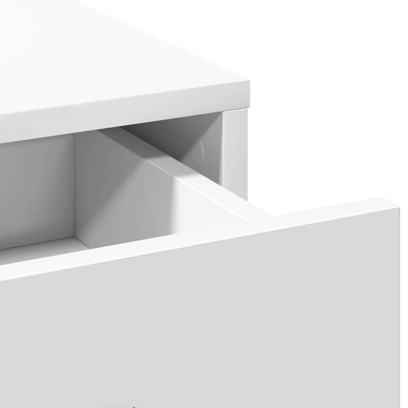 Dressing Table 3 pcs White 78.5 x 41 x 135 cm Engineered Wood