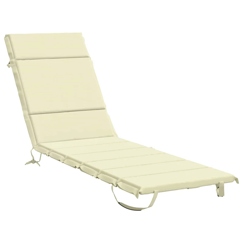 Sunlounger Cushion GEMERT 100% Polyester Cream 200 x 60 x 3 cm
