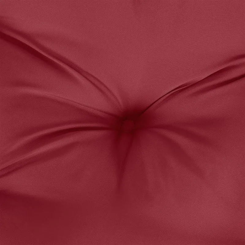 Pallet Cushion Wine Red 80x40x12 cm Fabric