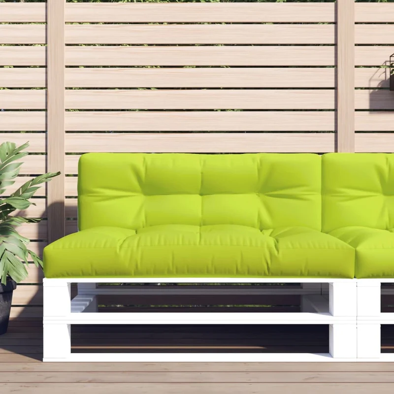 Pallet Cushion Bright Green 120x40x12 cm Fabric