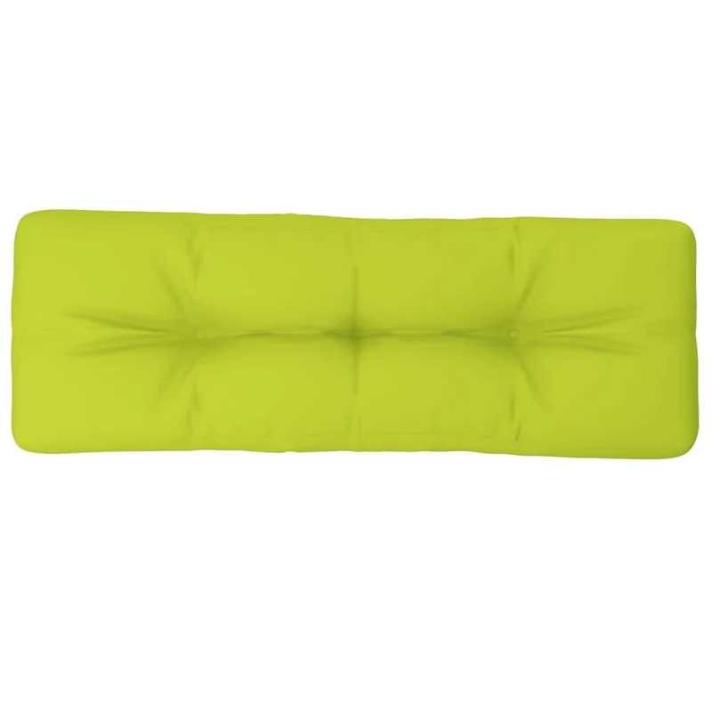 Pallet Cushion Bright Green 120x40x12 cm Fabric