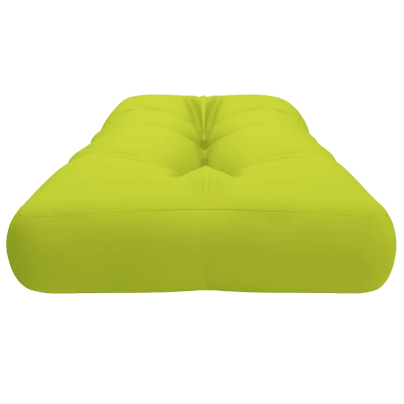Pallet Cushion Bright Green 120x40x12 cm Fabric