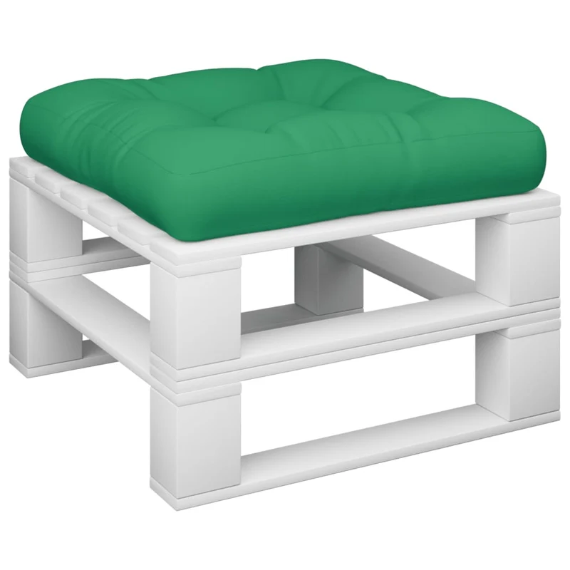 Pallet Cushion Green 58x58x10 cm Fabric