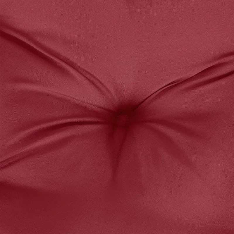 Pallet Cushion Wine Red 58x58x10 cm Fabric