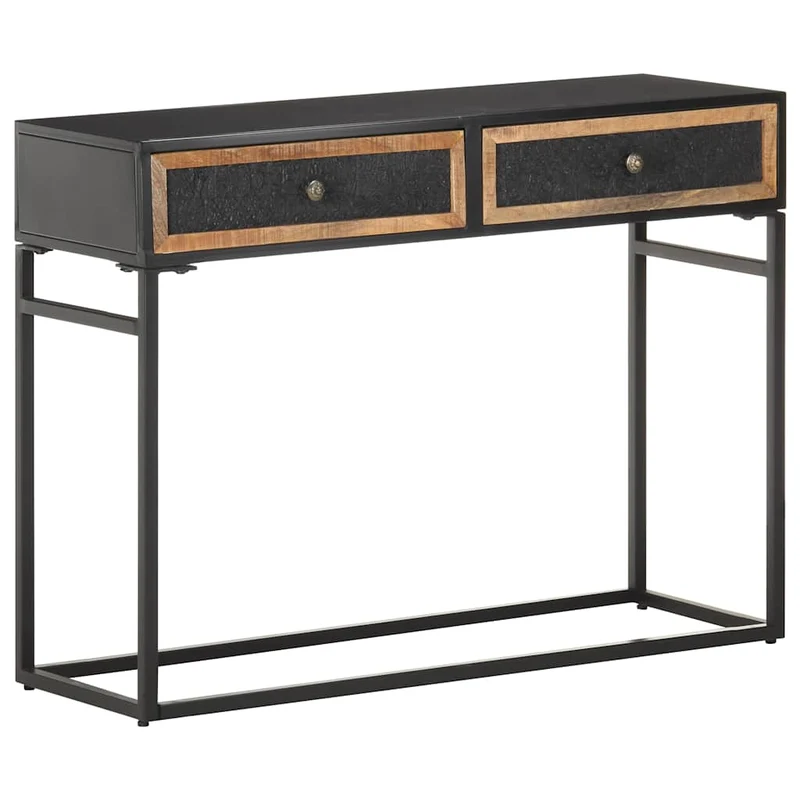 323151 vidaXL Console Table 100x35x75 cm Solid Mango Wood