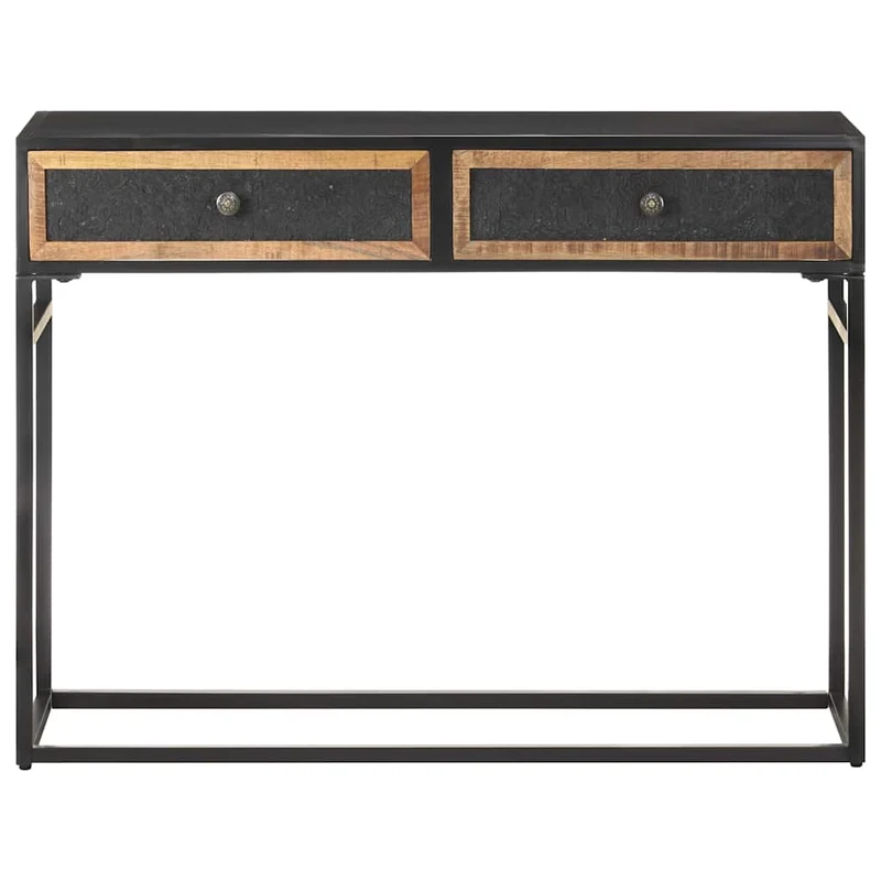 323151 vidaXL Console Table 100x35x75 cm Solid Mango Wood