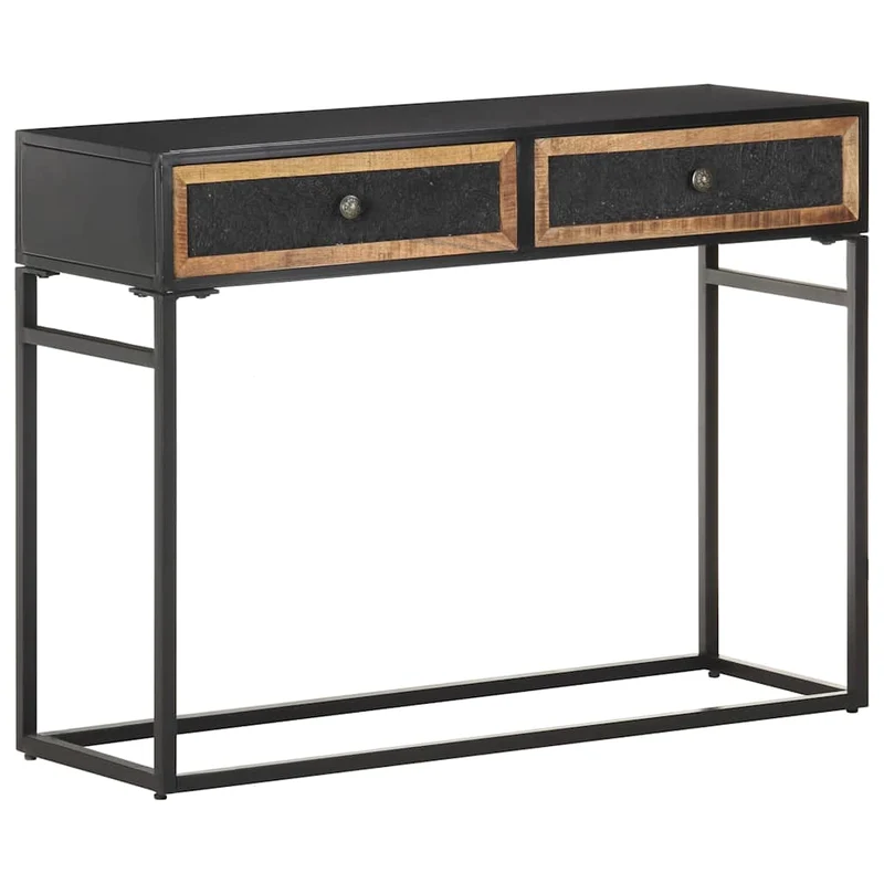 323151 vidaXL Console Table 100x35x75 cm Solid Mango Wood