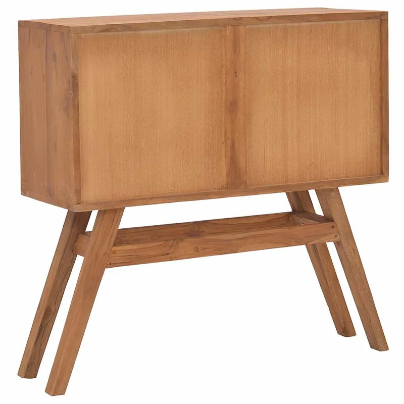 326135 vidaXL Console Table 80x30x80 cm Solid Teak Wood