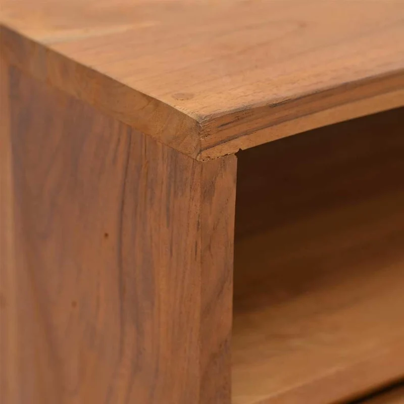 326135 vidaXL Console Table 80x30x80 cm Solid Teak Wood