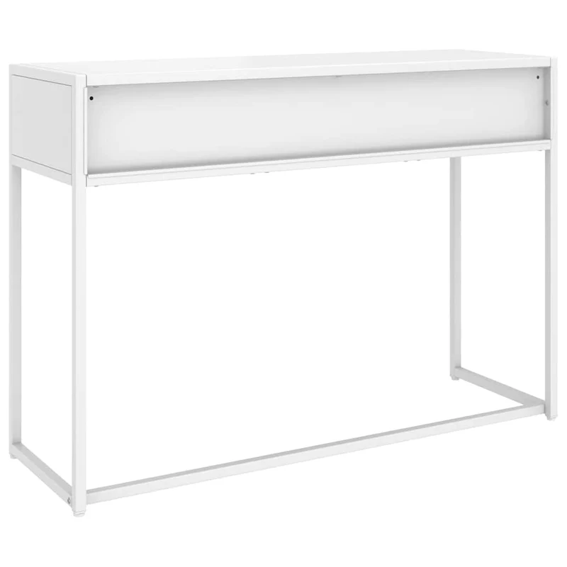 Console Table White 106x35x75 cm Steel