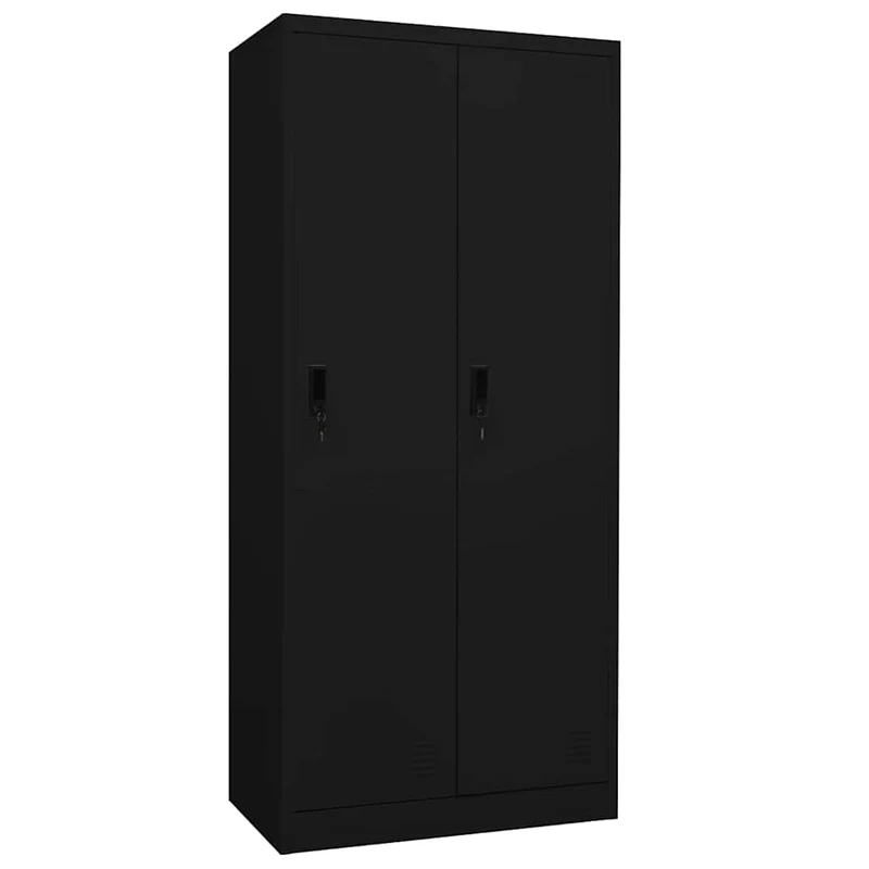 Wardrobe Black 80x50x180 cm Steel