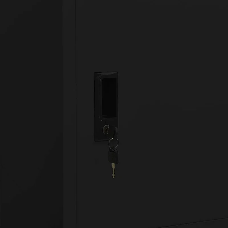 Wardrobe Black 80x50x180 cm Steel