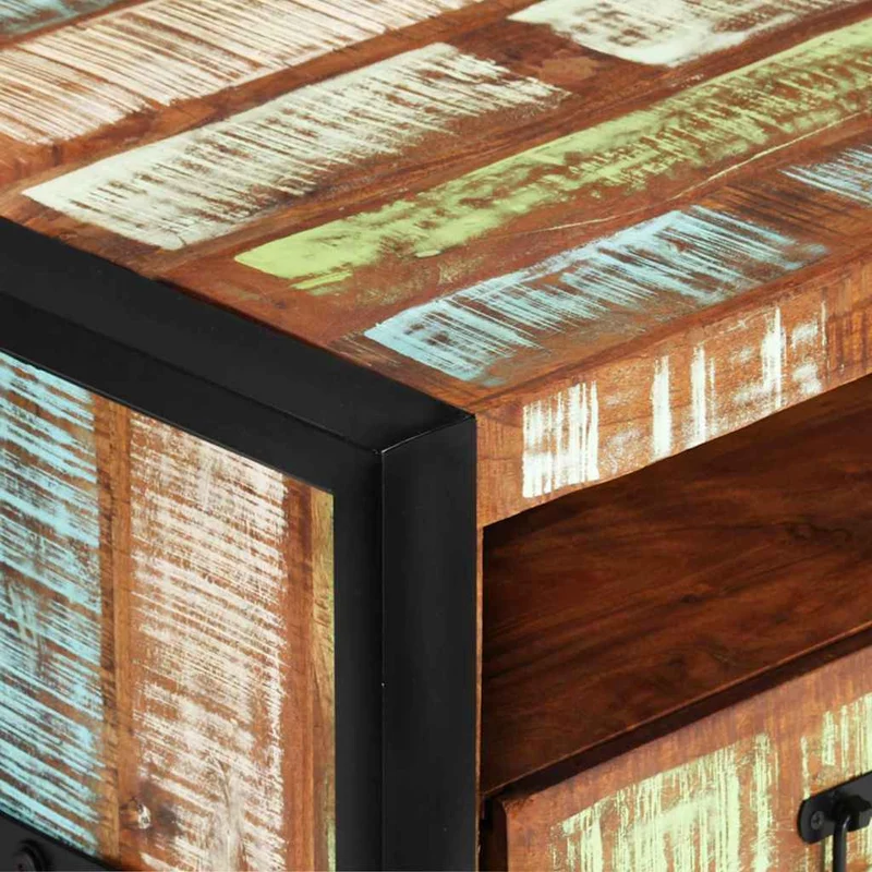 338221 vidaXL Coffee Table 100x50x41 cm Solid Wood Reclaimed