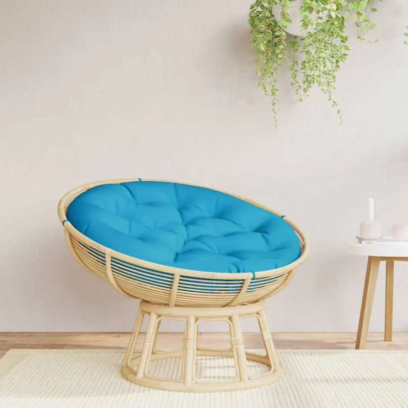 Round Cushion Light Blue Ø 100 x11 cm Oxford Fabric