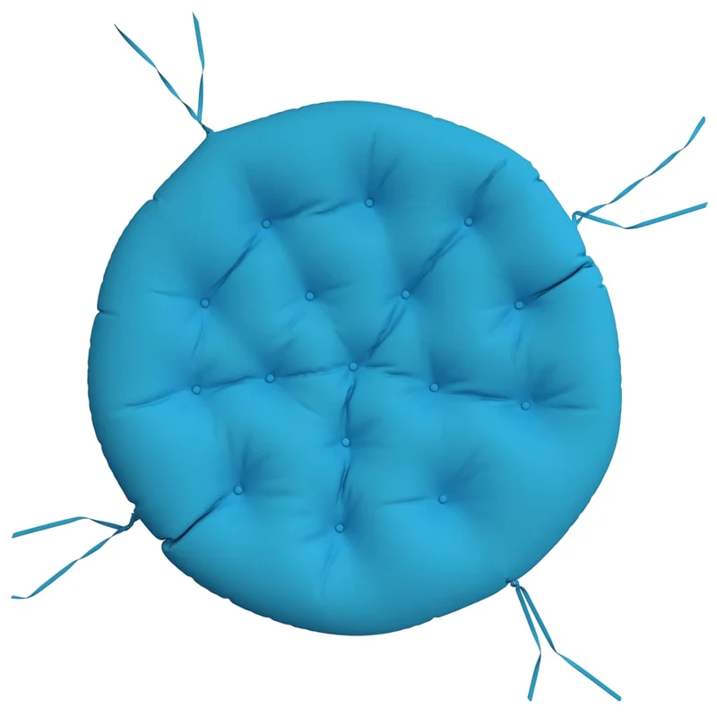 Round Cushion Light Blue Ø 100 x11 cm Oxford Fabric