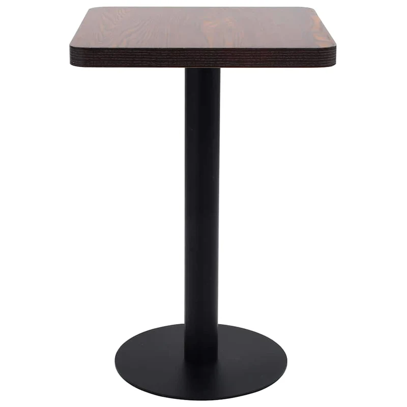 Bistro Table Dark Brown 50x50 cm MDF