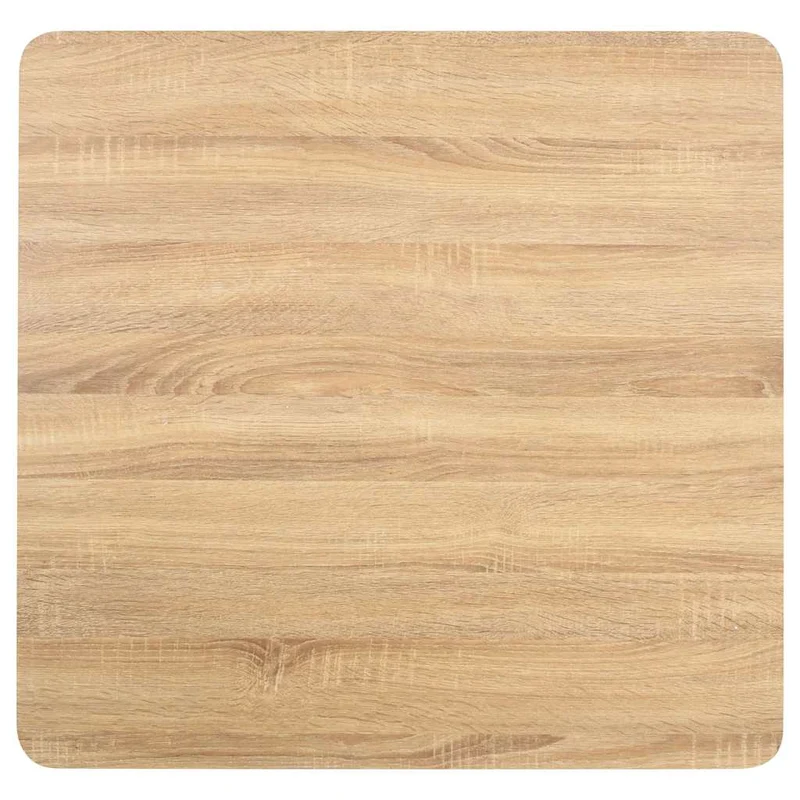 Bistro Table Light Brown 80X80 cm MDF
