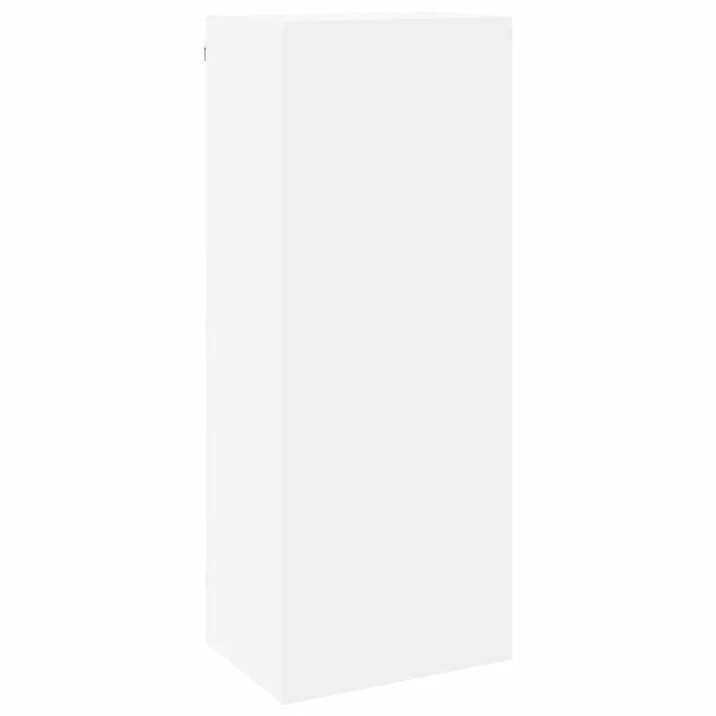 4 Piece TV Wall Units White Engineered Wood