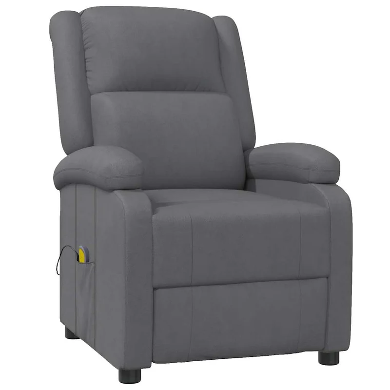 Massage Chair Grey Faux Leather
