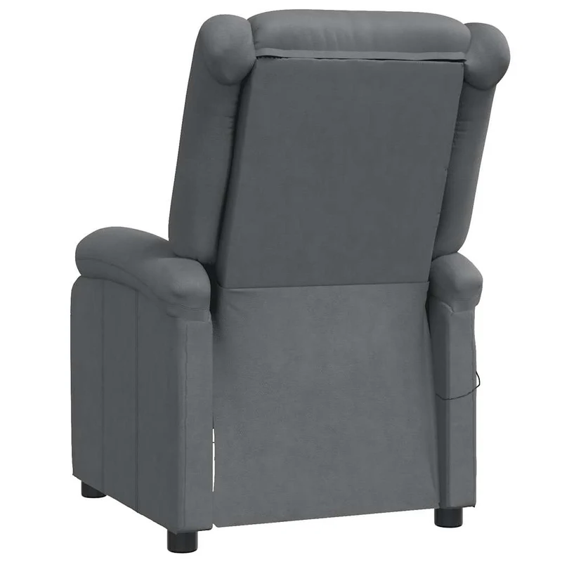 Massage Chair Grey Faux Leather