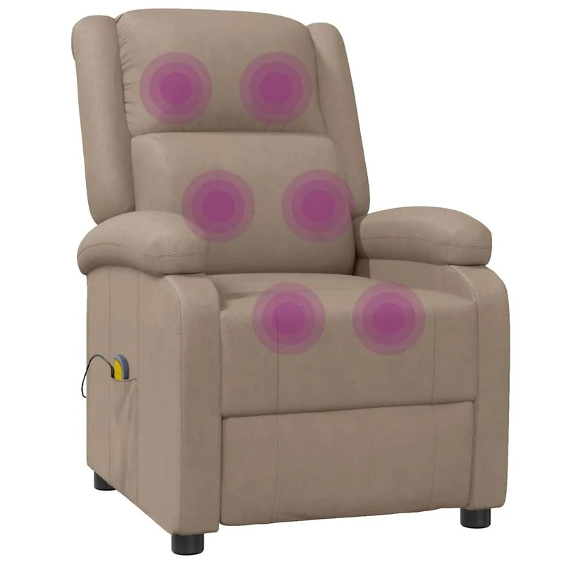 Massage Chair Cappuccino Faux Leather