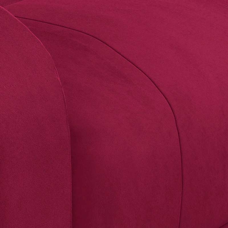 Massage Chair Wine Red Velvet