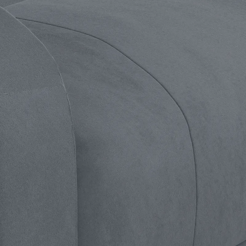 Massage Chair Dark Grey Velvet