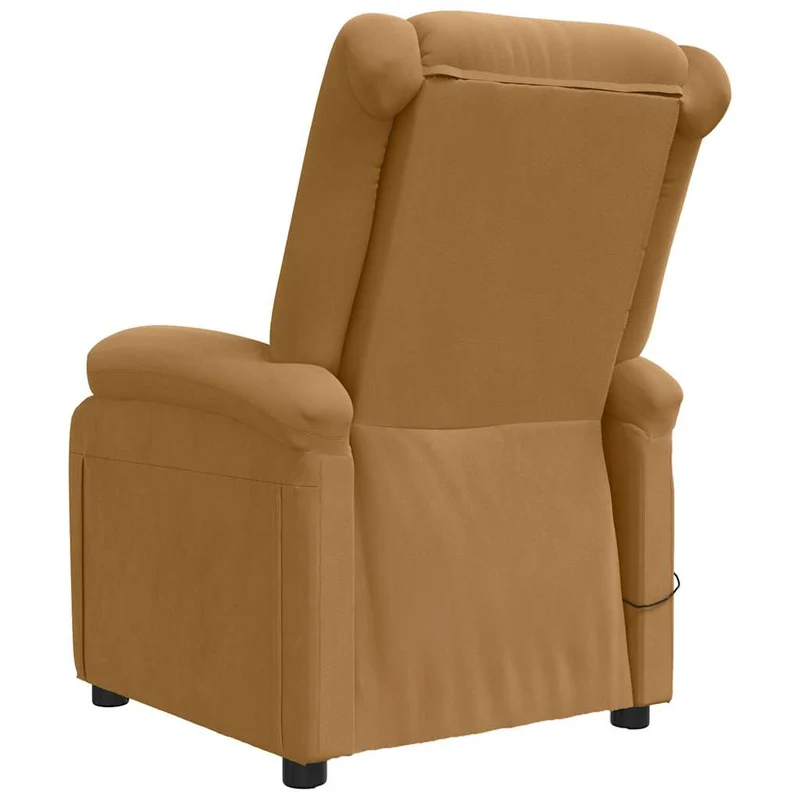 Massage Chair Brown Velvet