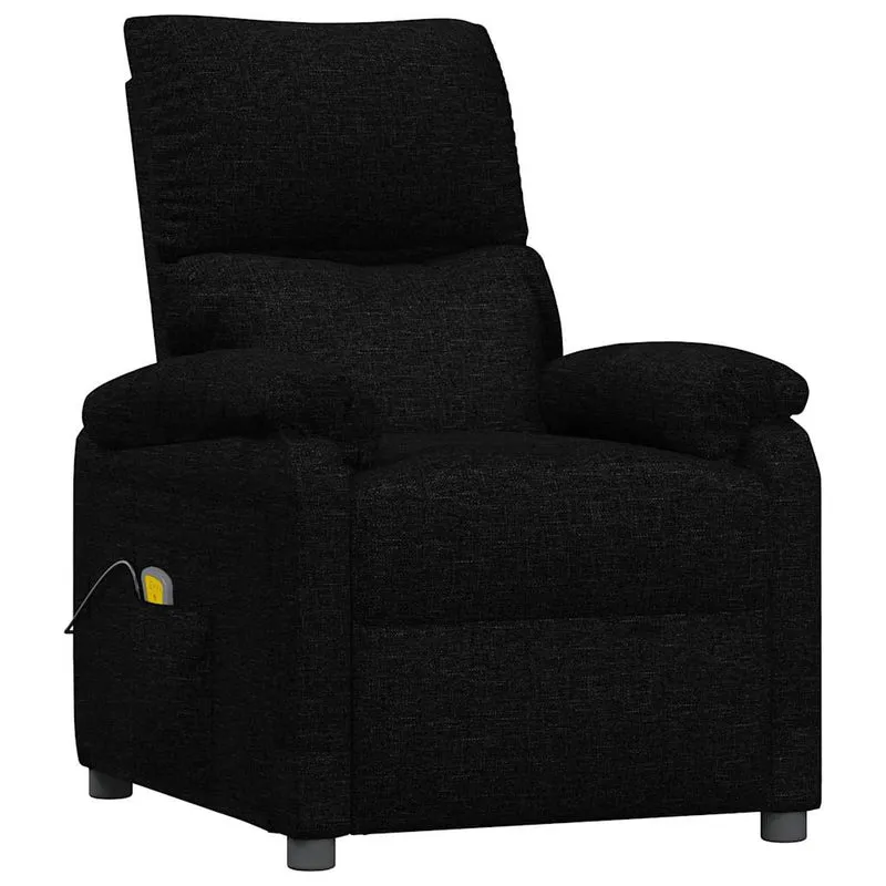 Massage Chair Black Fabric