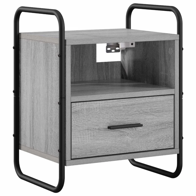 Hanging Bedside Cabinet Grey Sonoma 40 x 30 x 50 cm