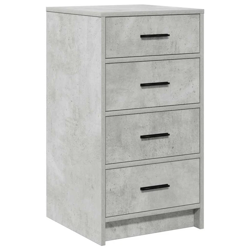 Dressing Table 3 pcs Concrete Grey 78.5 x 41 x 135 cm