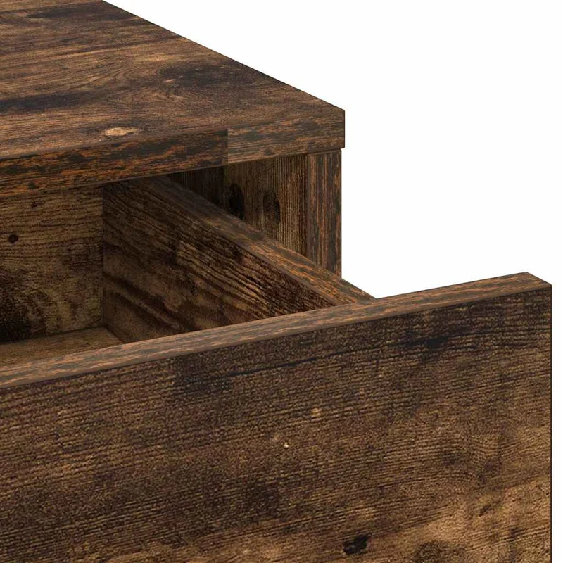Dressing Table 3 pcs Smoked Oak 78.5 x 41 x 135 cm