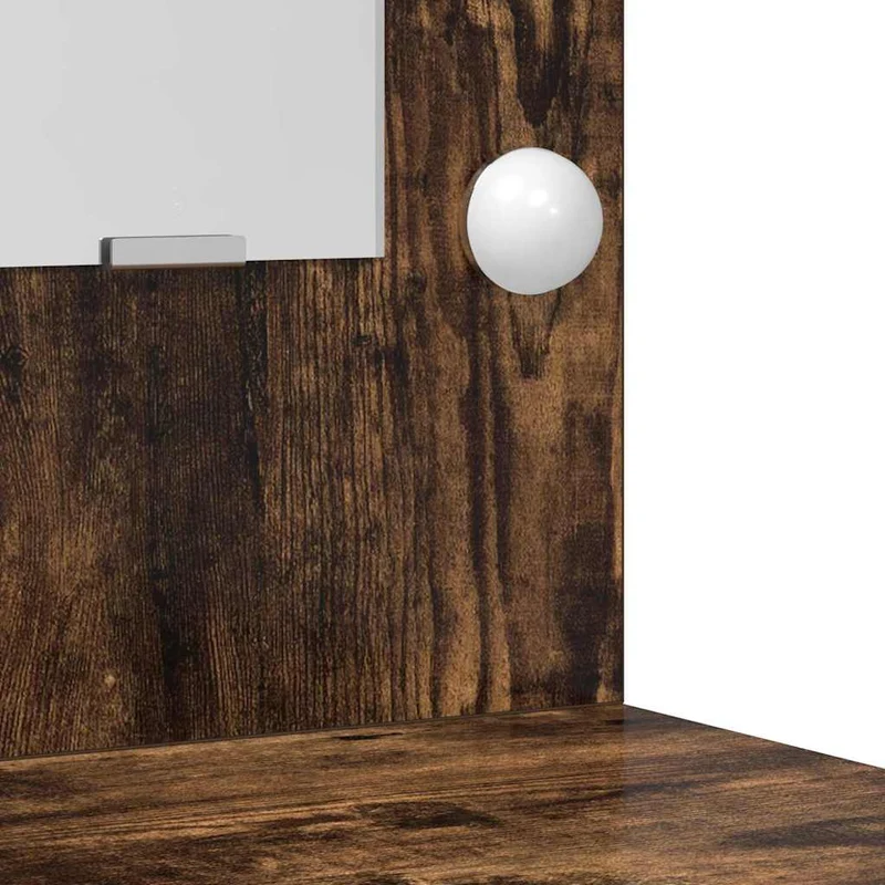 Dressing Table 3 pcs Smoked Oak 78.5 x 41 x 135 cm