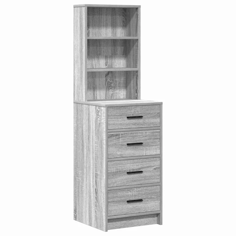 Dressing Table 3 pcs Grey Sonoma 78.5 x 41 x 135 cm