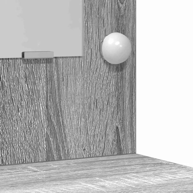 Dressing Table 3 pcs Grey Sonoma 78.5 x 41 x 135 cm