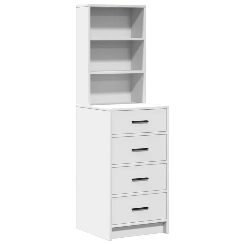 Dressing Table 3 pcs White 40 x 41 x 135 cm Engineered Wood