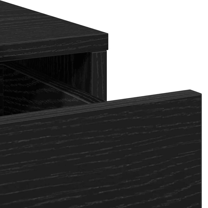 Dressing Table 3 pcs Black 40 x 41 x 135 cm Engineered Wood