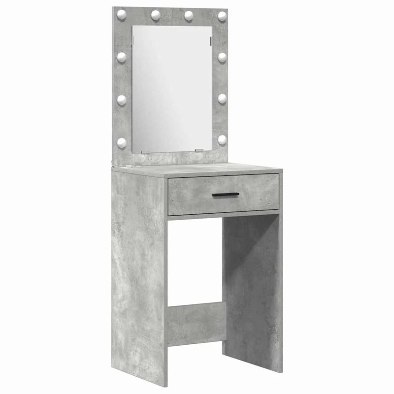 Dressing Table 3 pcs Grey 40 x 41 x 135 cm Engineered Wood