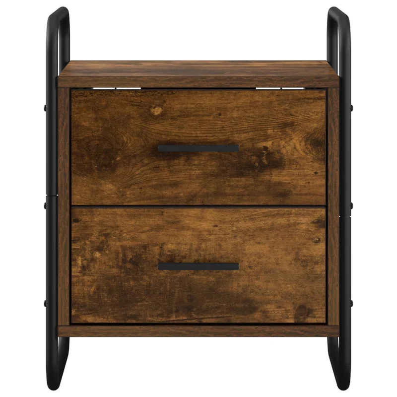 Hanging Bedside Cabinet Smoked Oak 40 x 30 x 50 cm