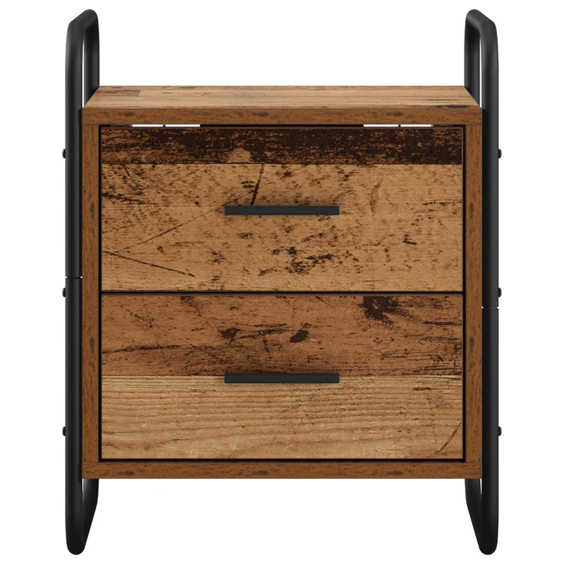 Hanging Bedside Cabinet Old Wood 40 x 30 x 50 cm