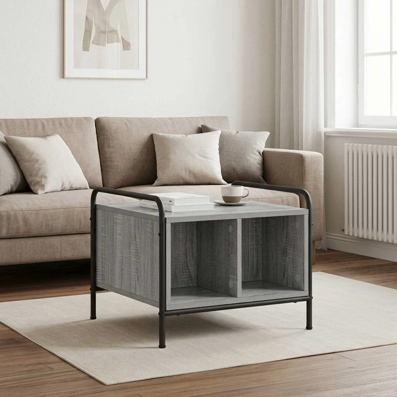 Coffee Table Grey Sonoma 50 x 49 x 41 cm Engineered Wood