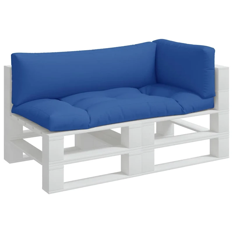 Pallet Cushions 3 pcs Blue Fabric
