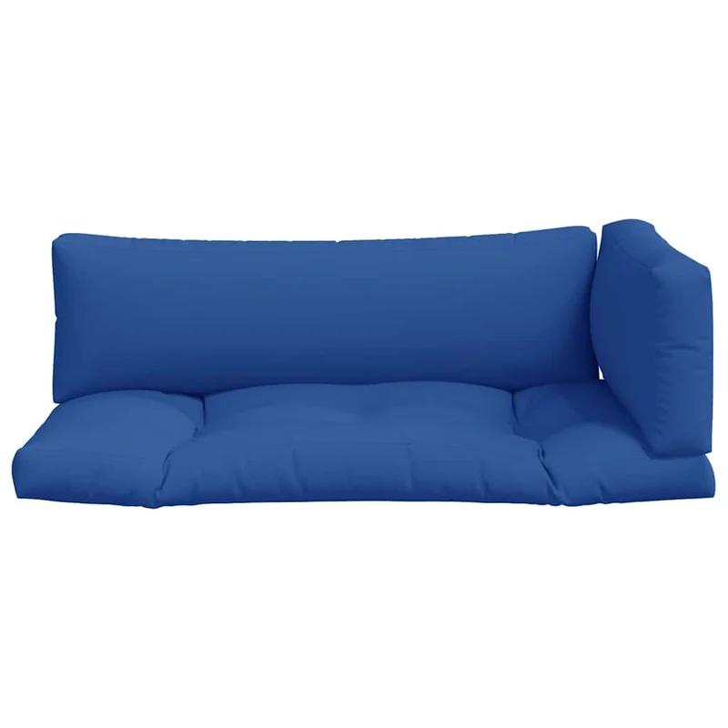 Pallet Cushions 3 pcs Blue Fabric