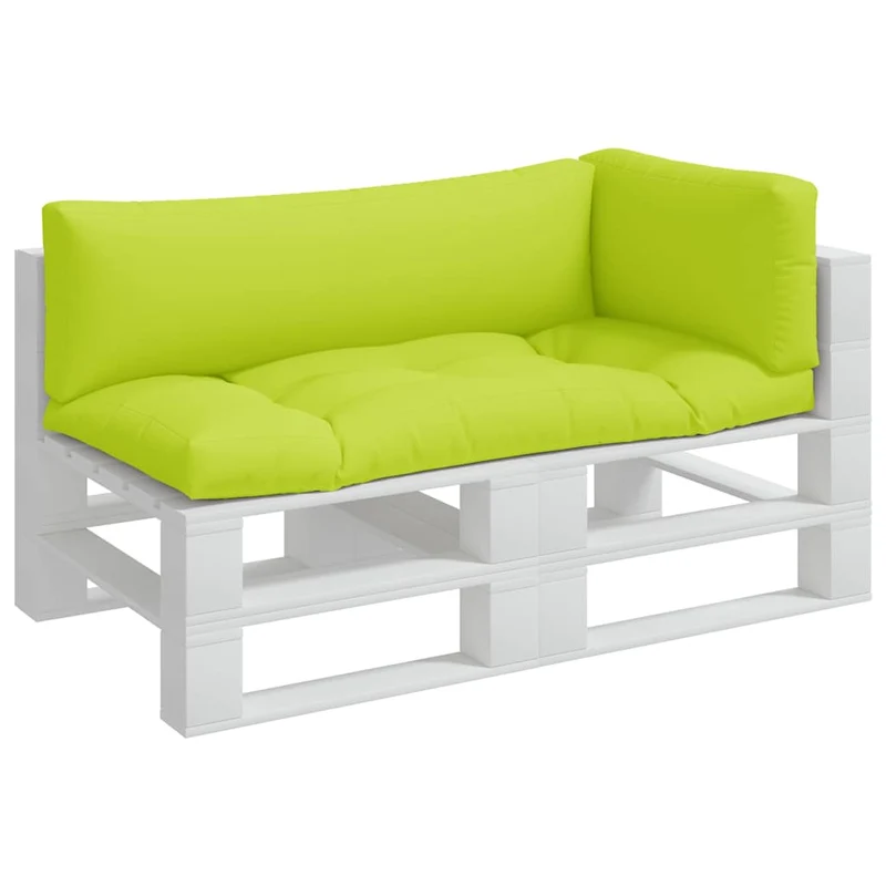 Pallet Cushions 3 pcs Bright Green Fabric