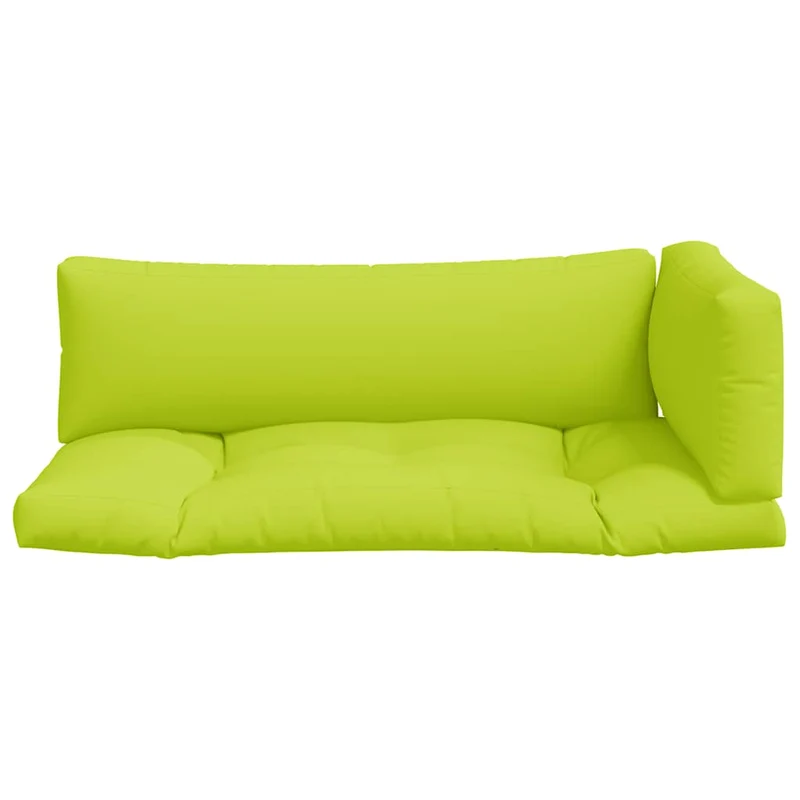 Pallet Cushions 3 pcs Bright Green Fabric