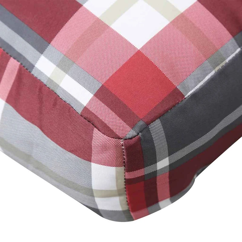Pallet Cushions 3 pcs Red Check Fabric