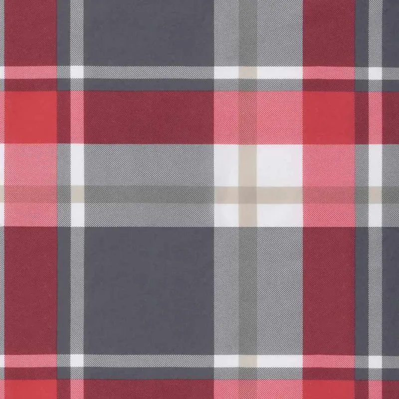 Pallet Cushions 3 pcs Red Check Fabric