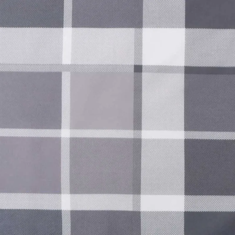 Pallet Cushions 3 pcs Grey Check Fabric